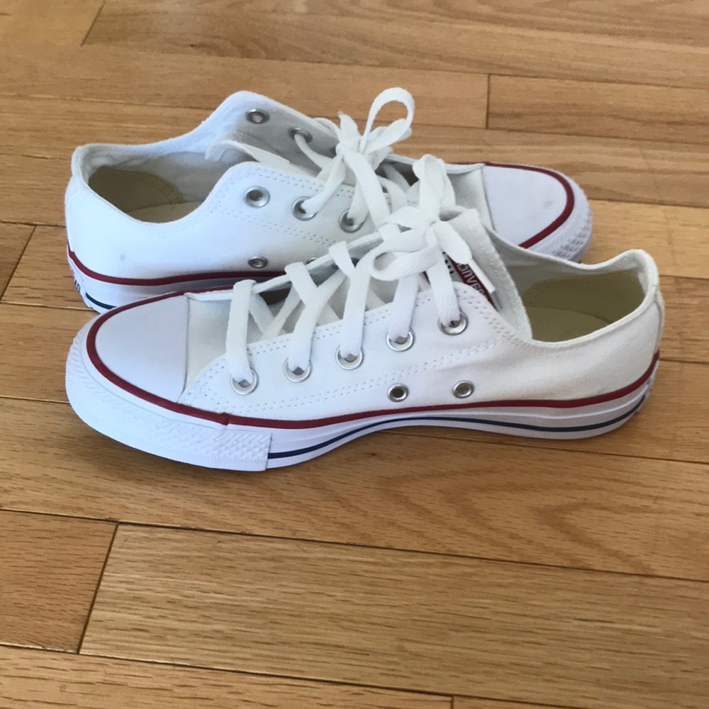 White Converse Worn Once! Great Condition